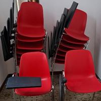 Sedie con scrittoio ribaltabile