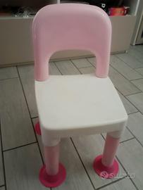sedia plastica bambini 