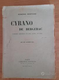 Libro Cyrano de Bergerac edizione antica