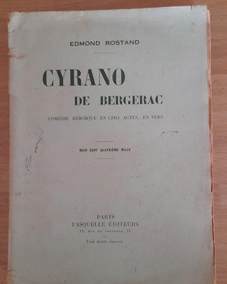 Libro Cyrano de Bergerac edizione antica
