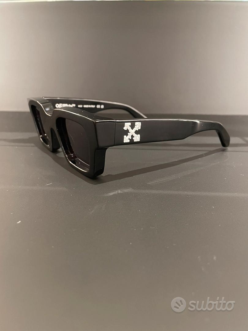 OFF-WHITE Virgil Black Grey Square Sunglasses With Box OERI008 1007  50-22-145