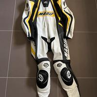 Tuta moto intera madif pelle traforata