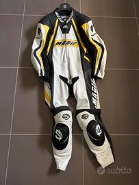 Tuta moto intera madif pelle traforata