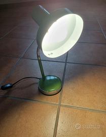 Lampada Vintage Veneta Lumi  verde abat jour 