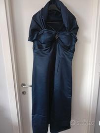 vestito da cerimonia colore blu scuro 