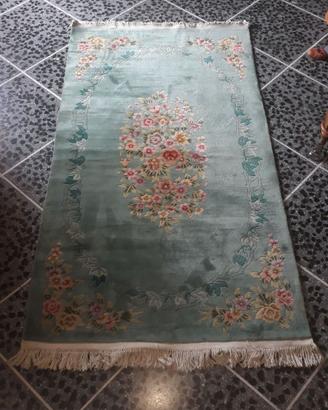 tappeto cinese liberty turchese