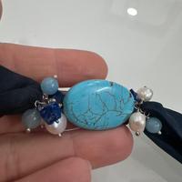 Bracciale argento e pietre