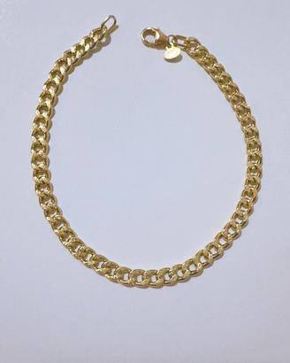 Bracciale groumette diamantato in oro 18kt 750