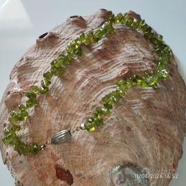 collana  peridoti naturali