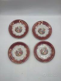 4 Piatti porcellana francese
