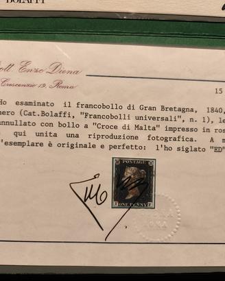 One Penny black francobollo