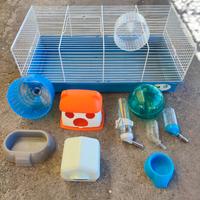Gabbia criceti con accessori