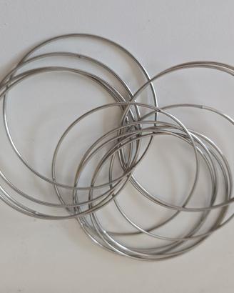 Set bracciali sottili argento