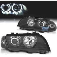 FARI BMW E46 4 PORTE 98-01 ANGEL EYES CCFL FONDO N