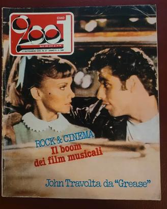 Rivista Ciao 2001/1978 in copertina Grease 