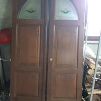 Portone ingresso in legno 