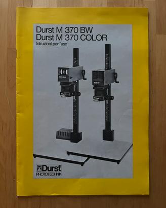 Manuale  Ingranditore durst m370