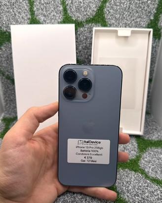 IPhone 13 Pro 256gb Sierra Blu - 🔋100% Gar. 12M