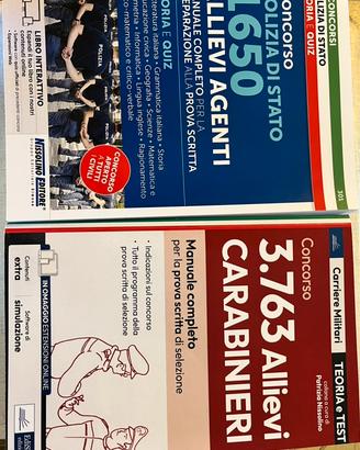 Libri preparazione concorso carabinieri - Polizia