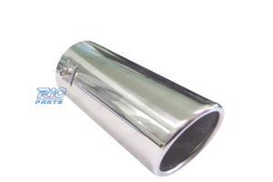 TERMINALE SCARICO TONDO 65MM IN ACCIAIO INOX