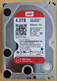 4x dischi da 4TB WD Red