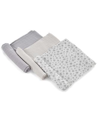 Jané Pack da 3 Mussole Multiuso in Bamboo 80x80