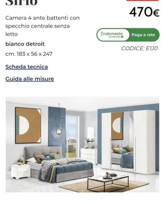 CAMERA DA LETTO  – PARI AL NUOVO, MAI UTILIZZATA