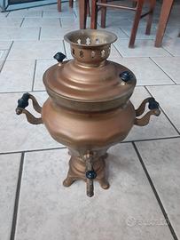 Samovar elettrico in ottone, originale russo