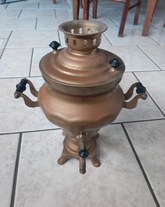 Samovar elettrico in ottone, originale russo