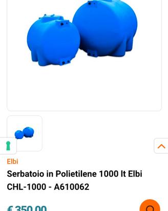 Cisterne elbi orizzontali 1000 litri