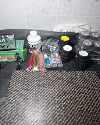 Lotto gomme 1/10 e accessori come in foto