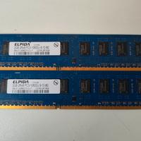 2X RAM ELPIDA 2GB
