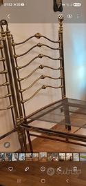 sontuoso letto in ottone 