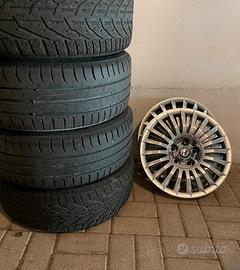 205/55 R16 2 termiche + 2 estive + cerchi Alfa