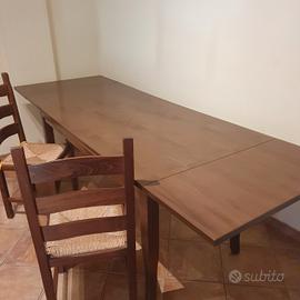 Tavolo allungabile 165 × 84 cm + 4 sedie