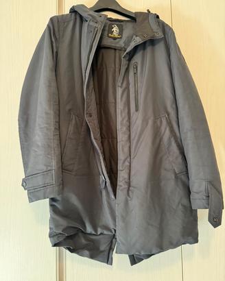 Parka Refrigue uomo blu navy con cappuccio