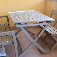 Tavolo esterno-interno 6-8 posti + Panca e 2 Sedie