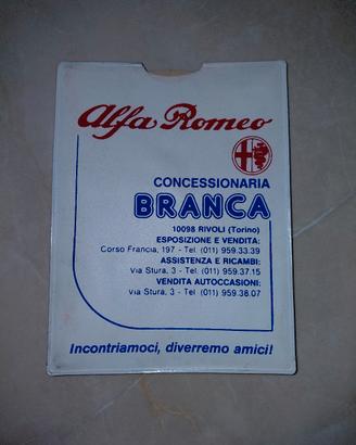 Disco orario Alfa Romeo anni 80