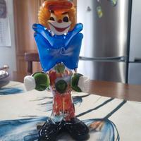 Clown in vetro di Murano