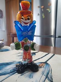 Clown in vetro di Murano