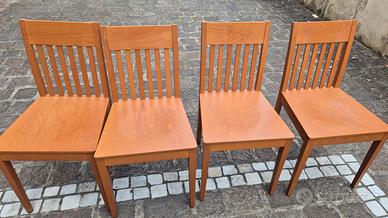 sedie in legno di ciliegio