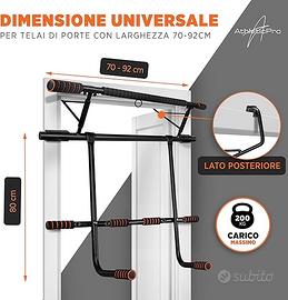 Barra per trazioni Dip Station fino a 200kg