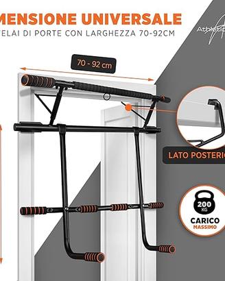 Barra per trazioni Dip Station fino a 200kg