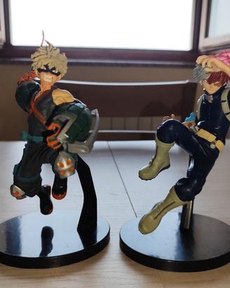 My Hero accademia action figure, todoroki e bakugo