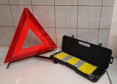 Triangolo e gillet Emergenza per Auto e Moto W
