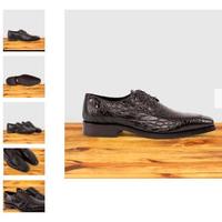 scarpe su misura in vera pelle di coccodrillo