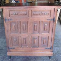 Mobile In Legno Lavorato + Rete Materasso Pieghevo