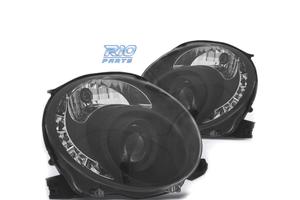 FARI FIAT 500 07-15 LUCE DIURNA TFL FONDO NERO