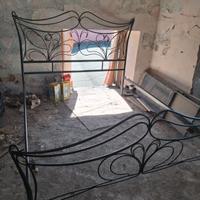 letto in ferro battuto