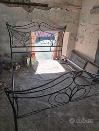 letto in ferro battuto
